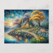 Carte Postale Enchanting cot by Moonlit Stream (Devant)