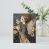 Carte Postale Enchanting Fantasy Fairy & Dandelion Magical Art  (Debout devant)