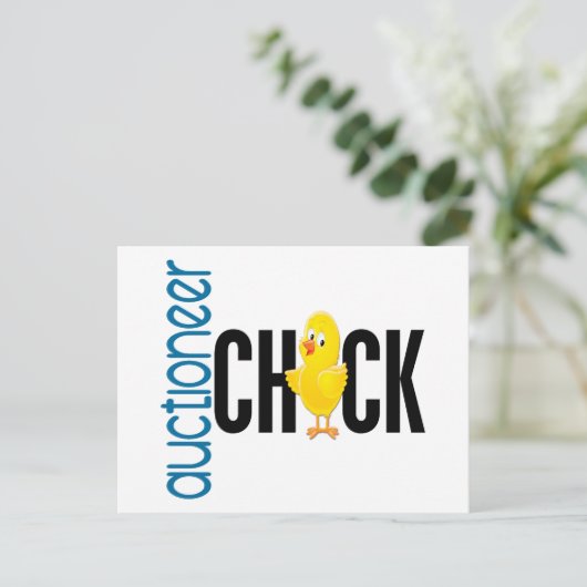 Carte Postale Enchère Chick (Debout devant)