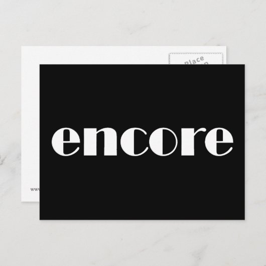 Carte postale Encore (Devant / Derrière)