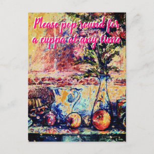 Carte Postale Encore la vie Venez pour un Cuppa