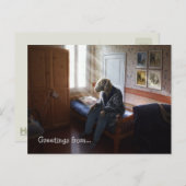 Carte Postale Encore un jour, salutations de... | Allégation (Devant / Derrière)