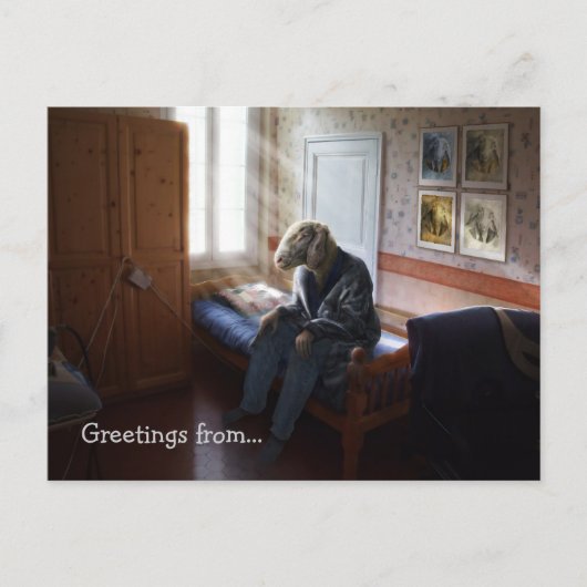 Carte Postale Encore un jour, salutations de... | Allégation (Devant)