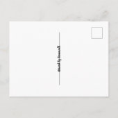 Carte Postale Encore une journée paresseuse (Dos)