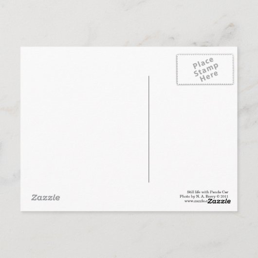 Carte Postale Encore une vie avec Panda Car (Dos)