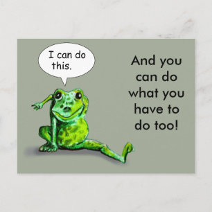 CARTE POSTALE ENCOURAGEANT LIZARD