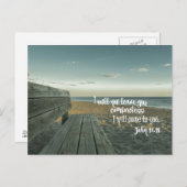 Carte Postale Encouragement à la consolation Bible Verse (John) (Devant / Derrière)