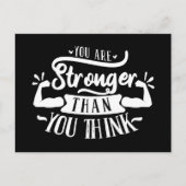 Carte Postale Encouragement cool art verbal fort (Devant)