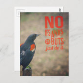 Carte Postale Encouragement de Blackbird (Devant / Derrière)