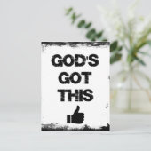 Carte Postale Encouragement : Dieu a compris cela (Debout devant)