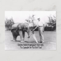 Encouragement - Elephant Jouer Golf
