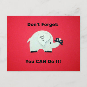 Carte Postale Encouragement : Vous pouvez le faire!