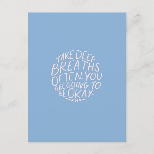 Carte Postale Encourager les citations pour les femmes (Devant)