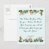 Carte Postale Encouraging Bible Verses Art - Jérémie 29:11 (Devant / Derrière)