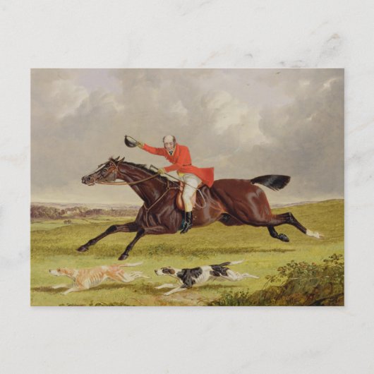 Carte Postale Encouraging Hounds, 1839 (huile sur panneau) (Devant)