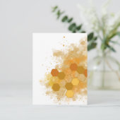 Carte Postale Encre d'alcool nid d'abeille (Debout devant)