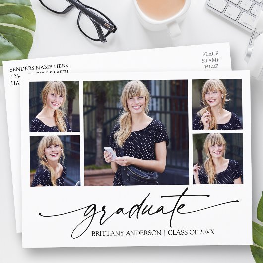 Carte Postale Encre de calligraphie moderne Script 5 Photo Remis