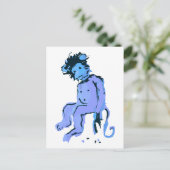 Carte Postale encre de singe (Debout devant)