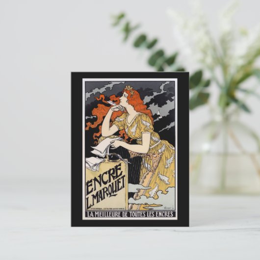 Carte Postale Encre L. Marquet, Eugène Grasset (Debout devant)