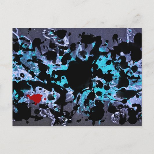 Carte Postale ENCRE NOIRE | plaque jaune (Devant)