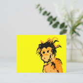 Carte Postale encre singe (Debout devant)