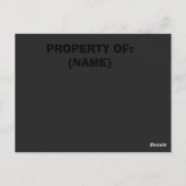 Carte Postale End of World Postcard (Dos)