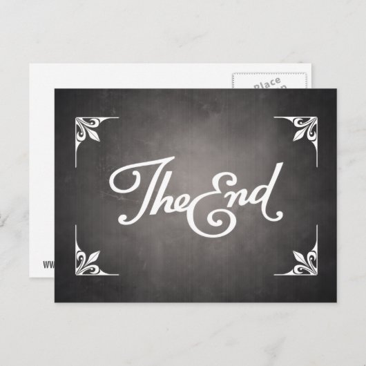 Carte Postale End Title Card postcard (Devant / Derrière)