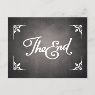 Carte Postale End Title Card postcard