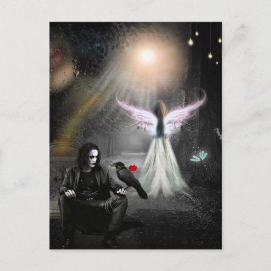 Carte Postale Endless Love Crow and Angel (Devant)