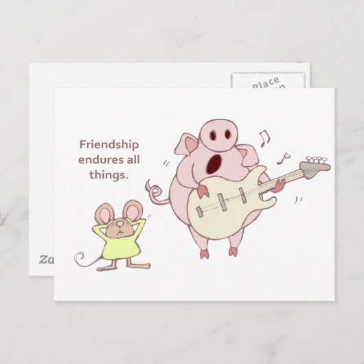 CARTE POSTALE ENDURES D'AMITIÉ (Devant / Derrière)