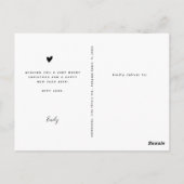 Carte Postale Enegant Modern 3 Photo Collage Noël (Dos)