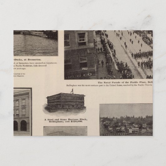 Carte Postale Énergie commerciale le long de Puget Sound (Devant)