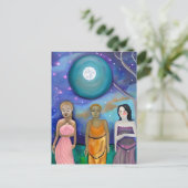 Carte Postale Énergie de la Lune | Oeuvre céleste (Debout devant)