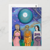 Carte Postale Énergie de la Lune | Oeuvre céleste (Devant / Derrière)