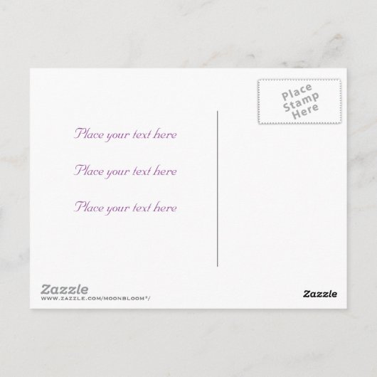 Carte Postale Énergie de l'amour (Dos)