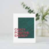 Carte Postale Energie Positive Fou - Conception De Devis Moderne (Debout devant)