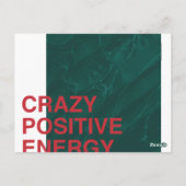 Carte Postale Energie Positive Fou - Conception De Devis Moderne (Dos)