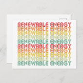 Carte Postale Énergie renouvelable (Devant / Derrière)