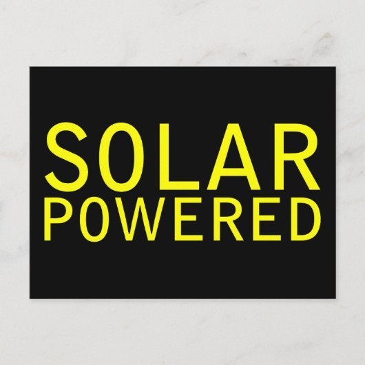 Carte Postale énergie solaire (Devant)