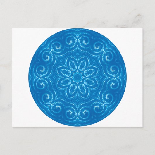 Carte Postale Energy Mandala - Bleu (Devant)