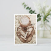 Carte Postale Enfant à naître (Debout devant)