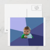 Carte Postale Enfant à succès (Devant / Derrière)