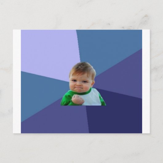 Carte Postale Enfant à succès (Devant)