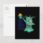 Carte Postale Enfant américain (Devant / Derrière)