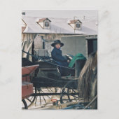 Carte Postale Enfant Amish en Buggy-Postcard (Devant)