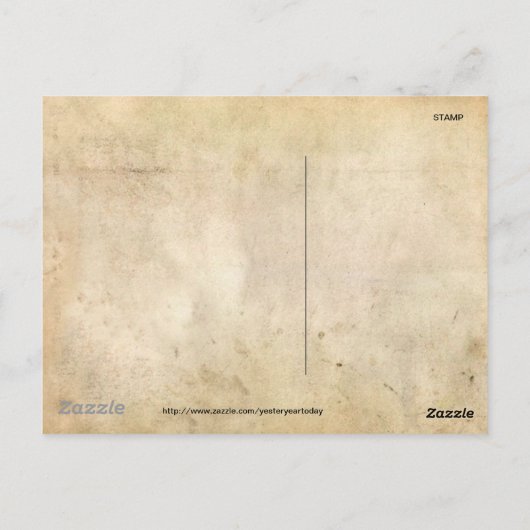 Carte Postale Enfant avec chat (Dos)