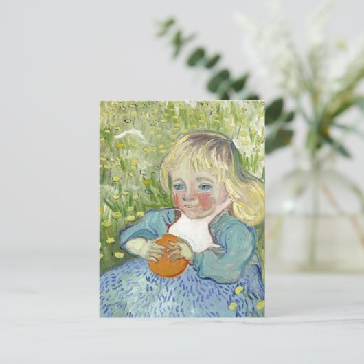 Carte Postale Enfant avec orange, Vincent Van Gogh (Debout devant)