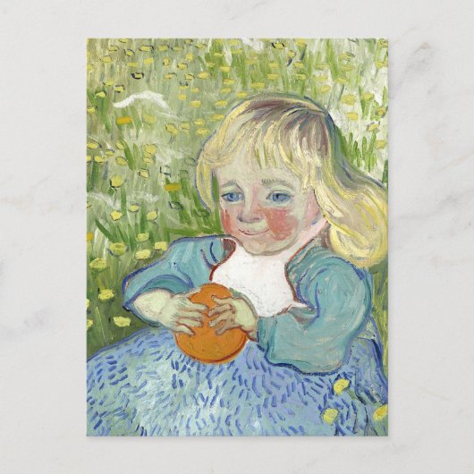 Carte Postale Enfant avec orange, Vincent Van Gogh (Devant)