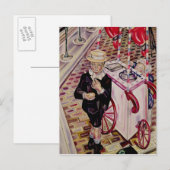 Carte Postale Enfant avec une glace (Devant / Derrière)