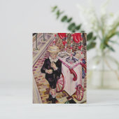 Carte Postale Enfant avec une glace (Debout devant)